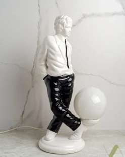 Best Pamono Table Lamp in Milky Glass from Zicoli, 1970