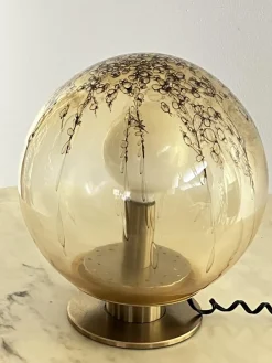 Clearance Pamono Table Lamp in Murano Glass and Brass from La Murrina, 1968