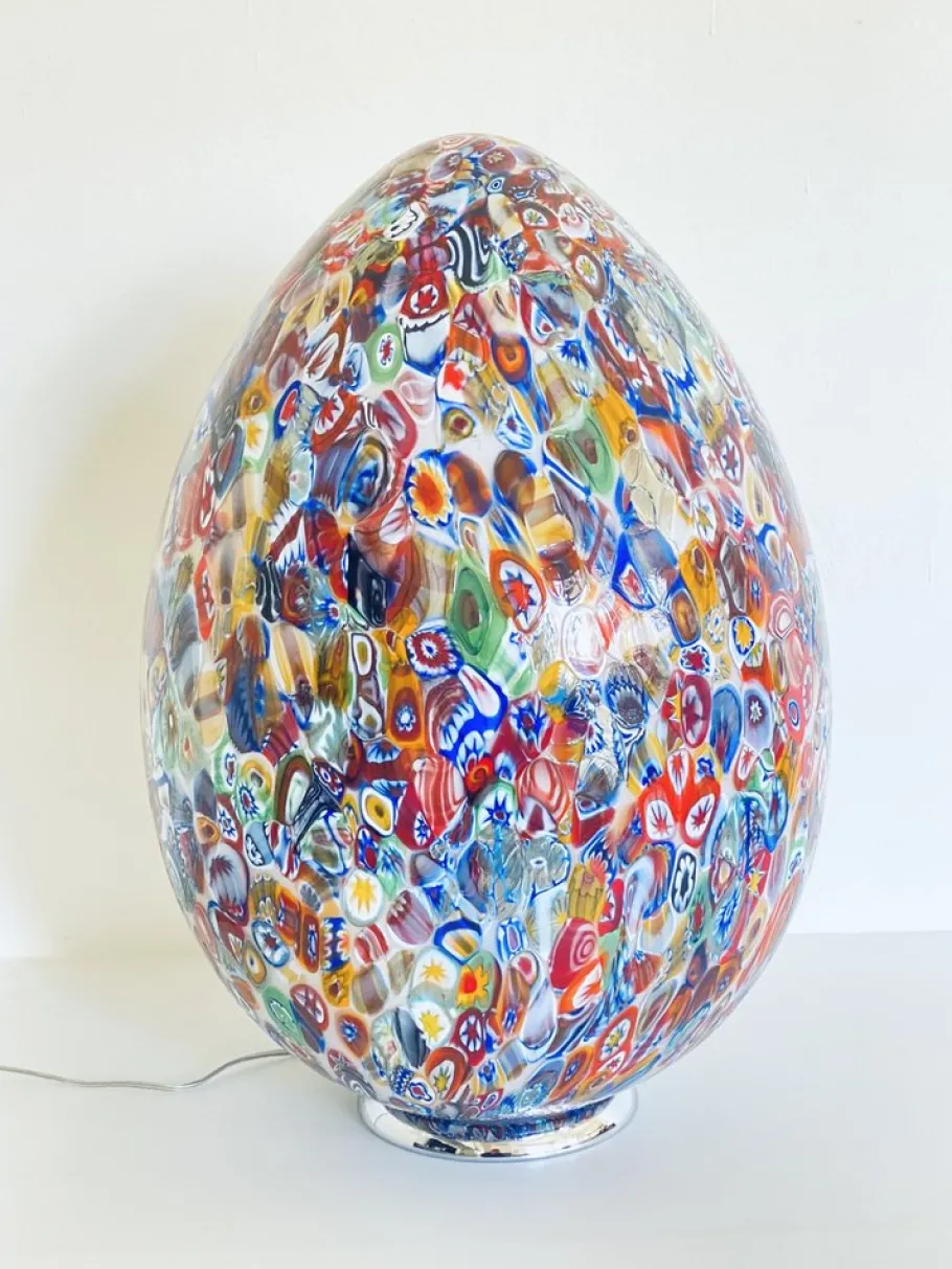 Clearance Pamono Table Lamp in Murano Glass from Simoeng