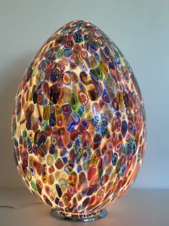 Clearance Pamono Table Lamp in Murano Glass from Simoeng