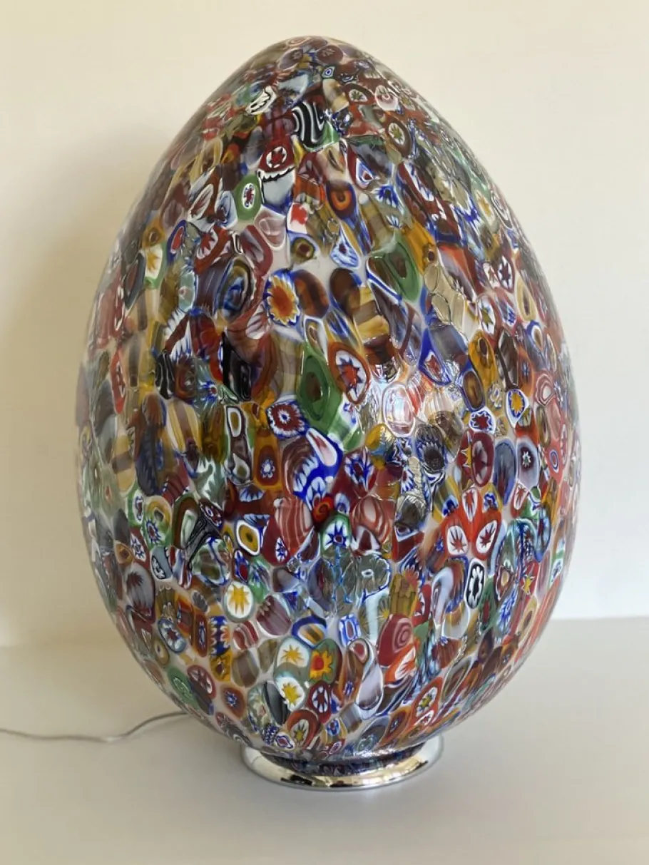 Clearance Pamono Table Lamp in Murano Glass from Simoeng