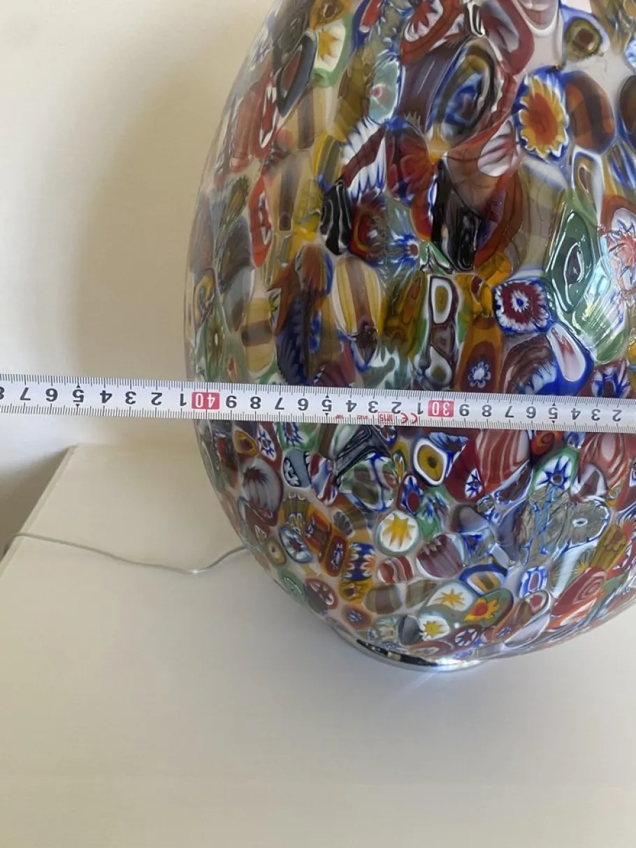 Clearance Pamono Table Lamp in Murano Glass from Simoeng