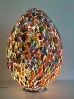 Clearance Pamono Table Lamp in Murano Glass from Simoeng