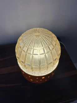 Hot Pamono Table Lamp in Orange by Gerold Porzellan Bavaria