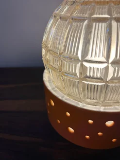 Hot Pamono Table Lamp in Orange by Gerold Porzellan Bavaria