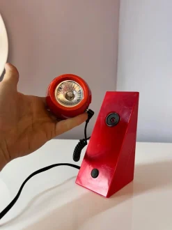 Best Pamono Table Lamp in Red with Magnetic Ball Head from Leuchten