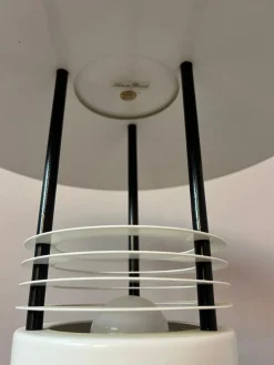 New Pamono Table Lamp in White Metal by Jørgen Buchwald for Laterna Danica