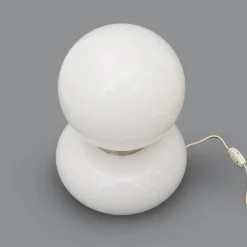 Discount Pamono Table Lamp with Double White Glass Diffuser, 1970s