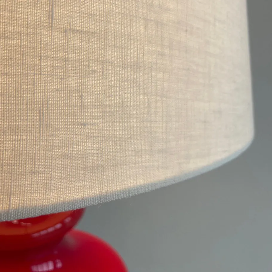 Outlet Pamono Table Lamp with Illuminated Coloured Glass Base, 1975