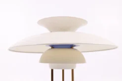 Clearance Pamono Table Lamp with Lacquered Shades and Brass Frame by Poul Henningsen for Louis Poulsen, 1980s