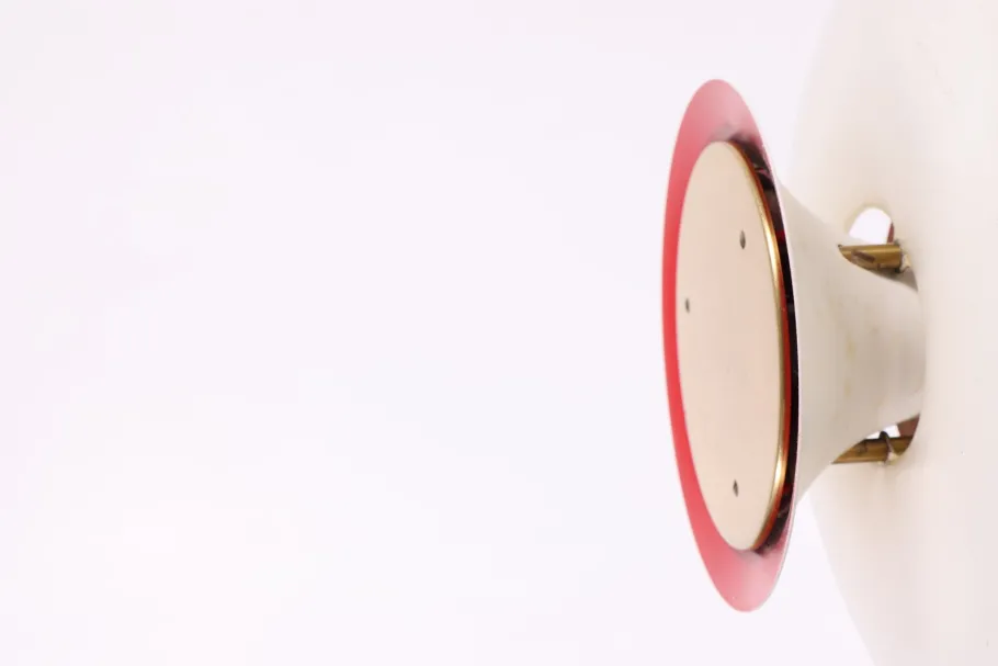 Clearance Pamono Table Lamp with Lacquered Shades and Brass Frame by Poul Henningsen for Louis Poulsen, 1980s