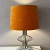 Hot Pamono Table Lamp with Orange Velvet Shade