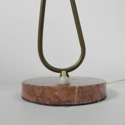 Sale Pamono Table Lamp with Plastic Shades on Marble Base, 1950s