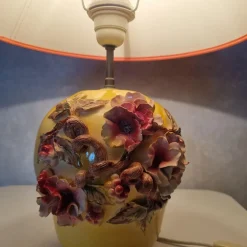 Pamono Table Lamp with Slip, 1970s