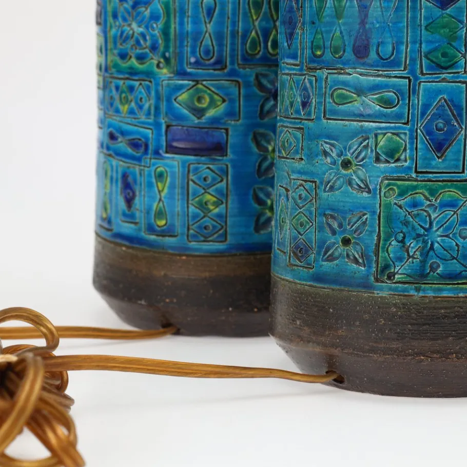 Sale Pamono Table Lamps by Aldo Londi for Bitossi, 1960, Set of 2