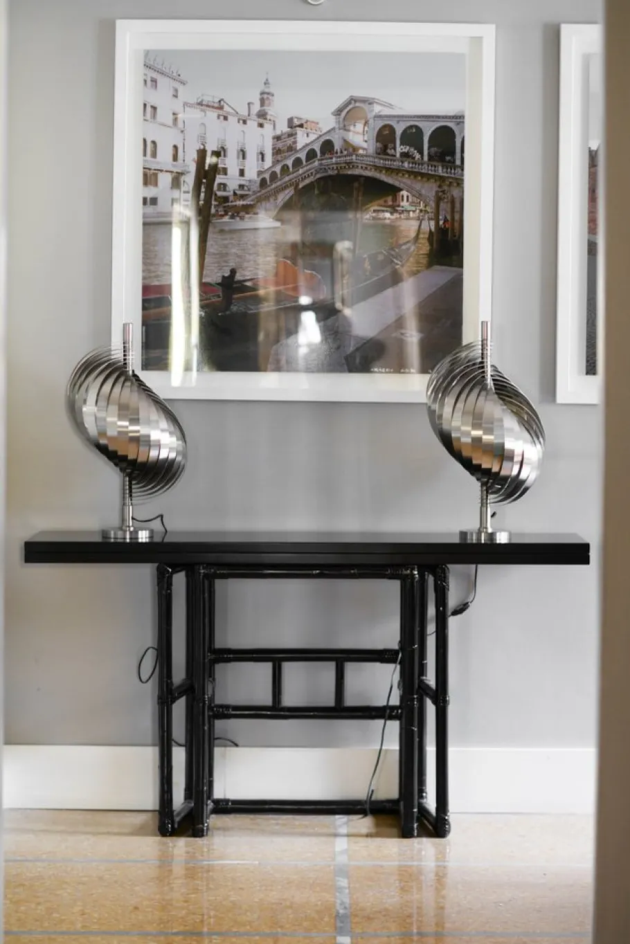 Sale Pamono Table Lamps by Henri Mathieu 1970, Set of 2