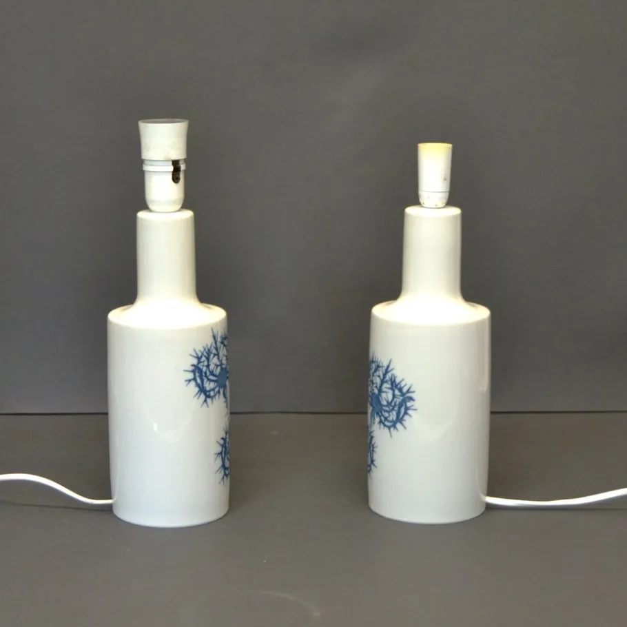 Sale Pamono Table Lamps by Kaj Lange for Royal Copenhagen, Denmark, Set of 2