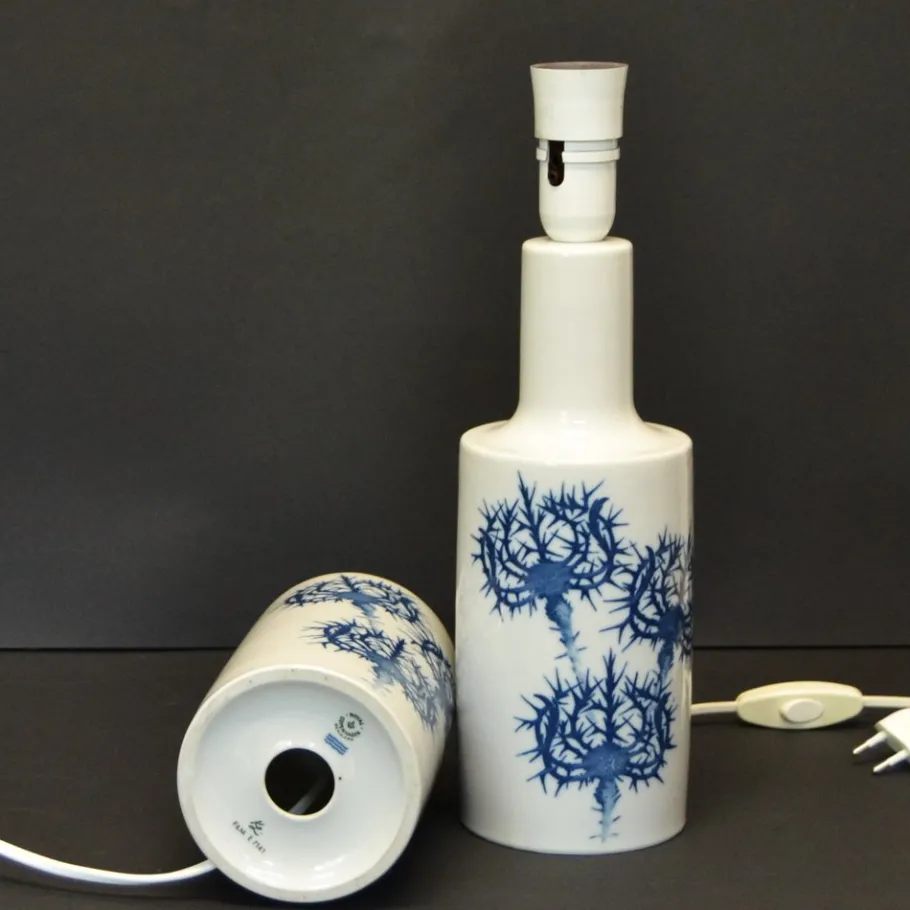 Sale Pamono Table Lamps by Kaj Lange for Royal Copenhagen, Denmark, Set of 2