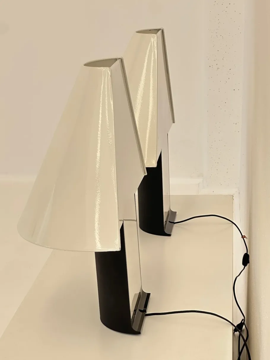 Sale Pamono Table Lamps by M. Barbaglia for PAF, 1980s, Set of 2