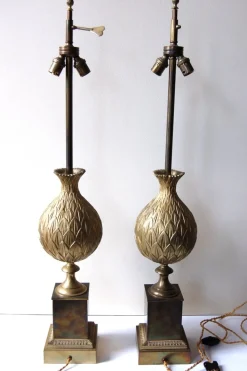 Outlet Pamono Table Lamps from Maison Charles, 1970s, Set of 2