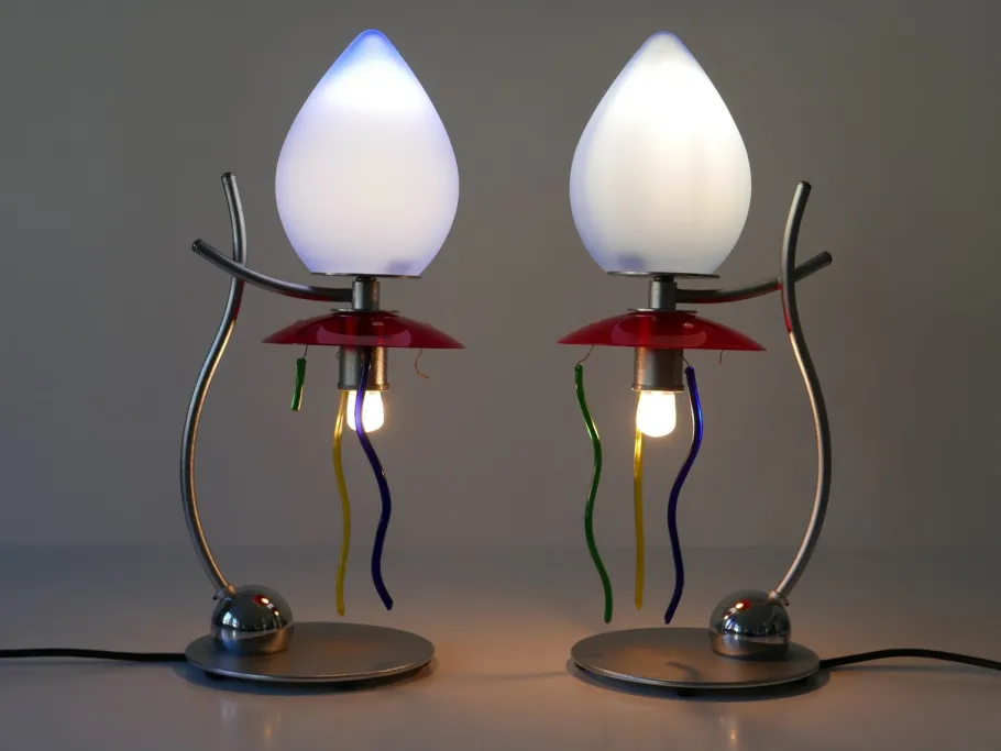 New Pamono Table Lamps Giocasta Notte by Andrea Anastasio for Artemide, 1990s, Set of 2