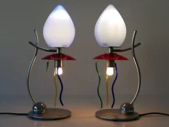 New Pamono Table Lamps Giocasta Notte by Andrea Anastasio for Artemide, 1990s, Set of 2