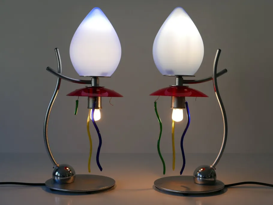 New Pamono Table Lamps Giocasta Notte by Andrea Anastasio for Artemide, 1990s, Set of 2