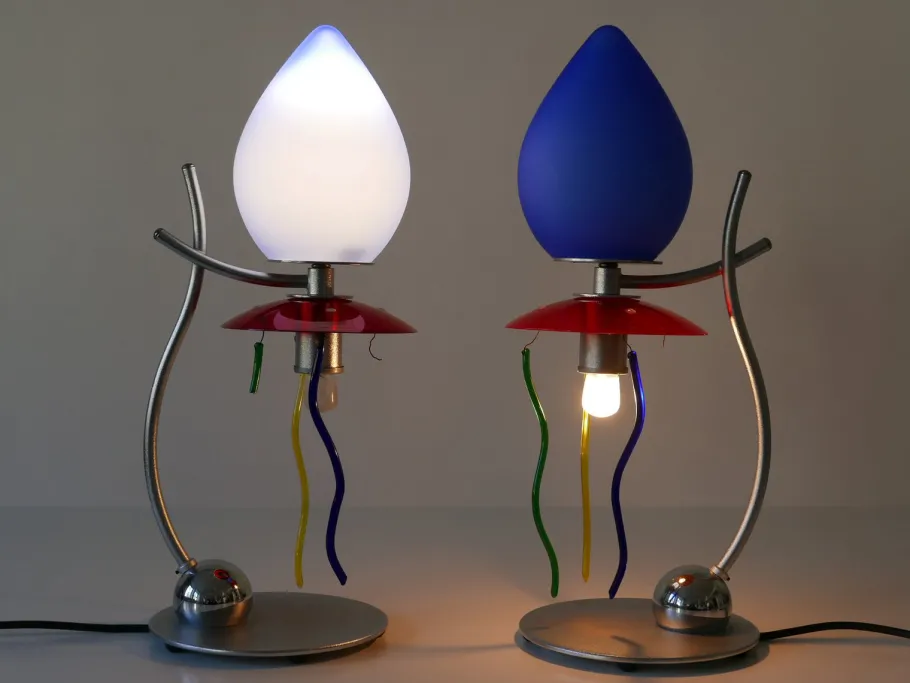 New Pamono Table Lamps Giocasta Notte by Andrea Anastasio for Artemide, 1990s, Set of 2