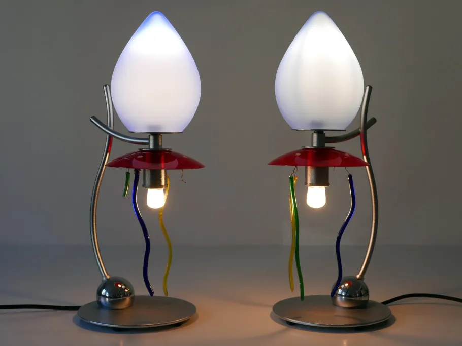 New Pamono Table Lamps Giocasta Notte by Andrea Anastasio for Artemide, 1990s, Set of 2
