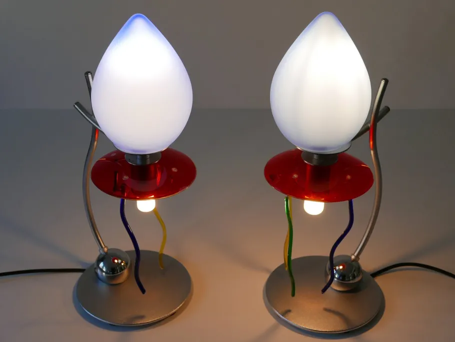 New Pamono Table Lamps Giocasta Notte by Andrea Anastasio for Artemide, 1990s, Set of 2