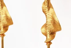 Pamono Table Lamps in Gilded Bronze by Nicolas de Waël for Fondica, 2000, Set of 2