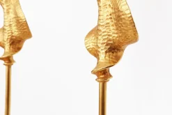 Pamono Table Lamps in Gilded Bronze by Nicolas de Waël for Fondica, 2000, Set of 2