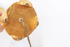 Pamono Table Lamps in Gilded Bronze by Nicolas de Waël for Fondica, 2000, Set of 2