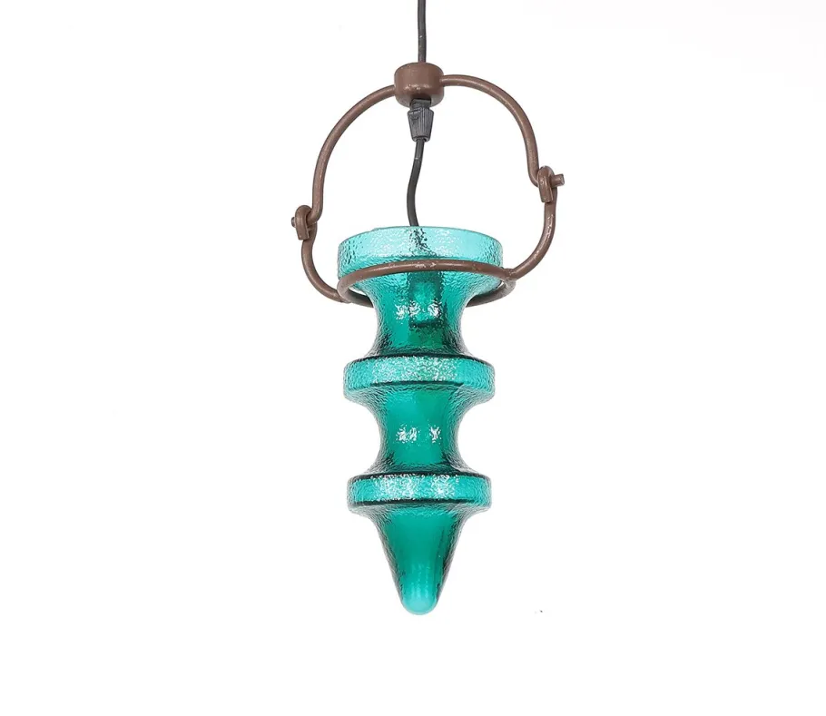Sale Pamono talactite Green Glass Pendant Lamp by Nanny Still for Raak, 1960s
