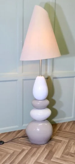 Clearance Pamono Tall Pebble Standard Floor Lamp, France, 1960s