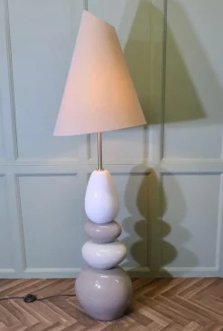 Clearance Pamono Tall Pebble Standard Floor Lamp, France, 1960s
