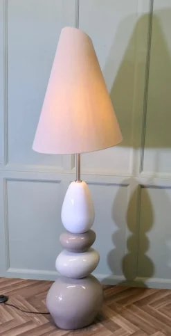 Clearance Pamono Tall Pebble Standard Floor Lamp, France, 1960s