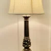 Clearance Pamono Tall Silver Gilt Metal Table Lamp with Putti, 1920s