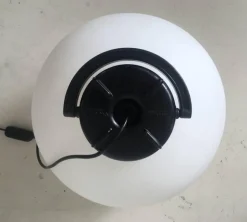 Clearance Pamono Tama Black & White Floor Lamp by Isao Hosoe for Valenti, 1975