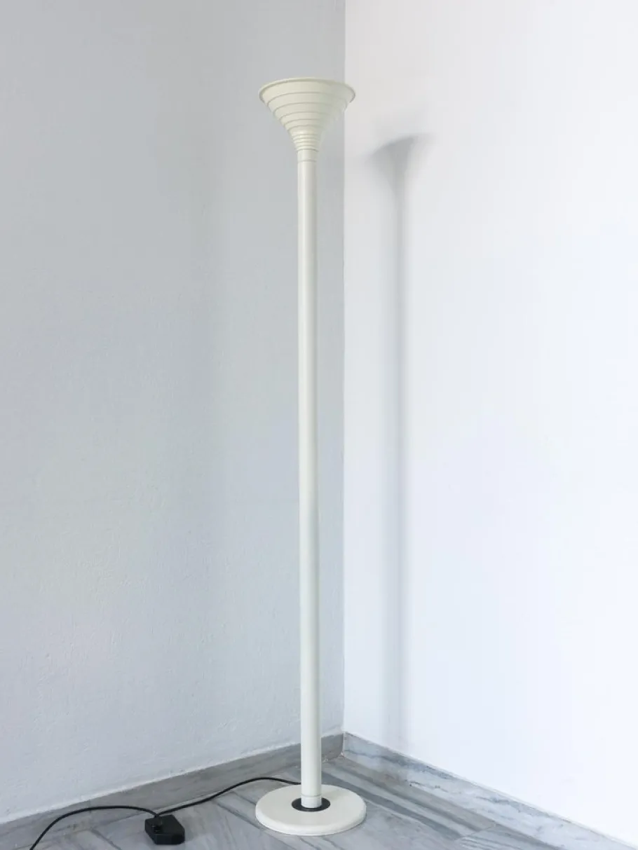 New Pamono Targetti Cream Floor Lamp, 1980