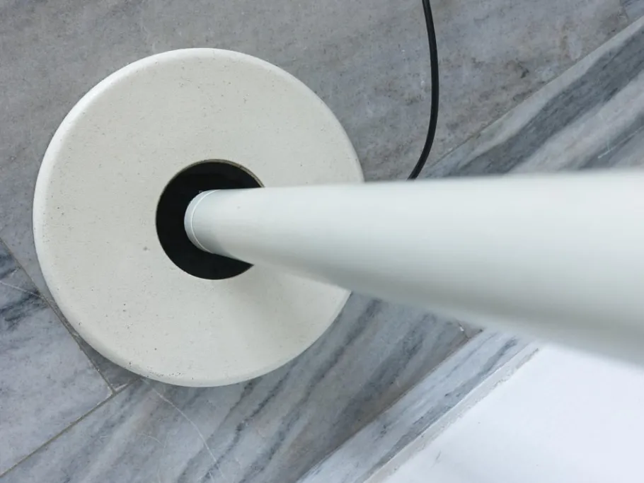 New Pamono Targetti Cream Floor Lamp, 1980