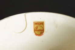 New Pamono Teak & Opaline Glass Cascading Boomerang Chandelier from Philips, 1950s