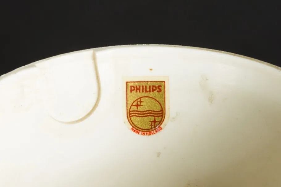 New Pamono Teak & Opaline Glass Cascading Boomerang Chandelier from Philips, 1950s