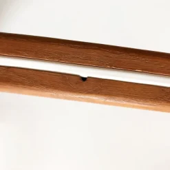 Hot Pamono Teak and Opaline Glass Sconce by Uno & Östen Kristiansson for Luxus, 1950s