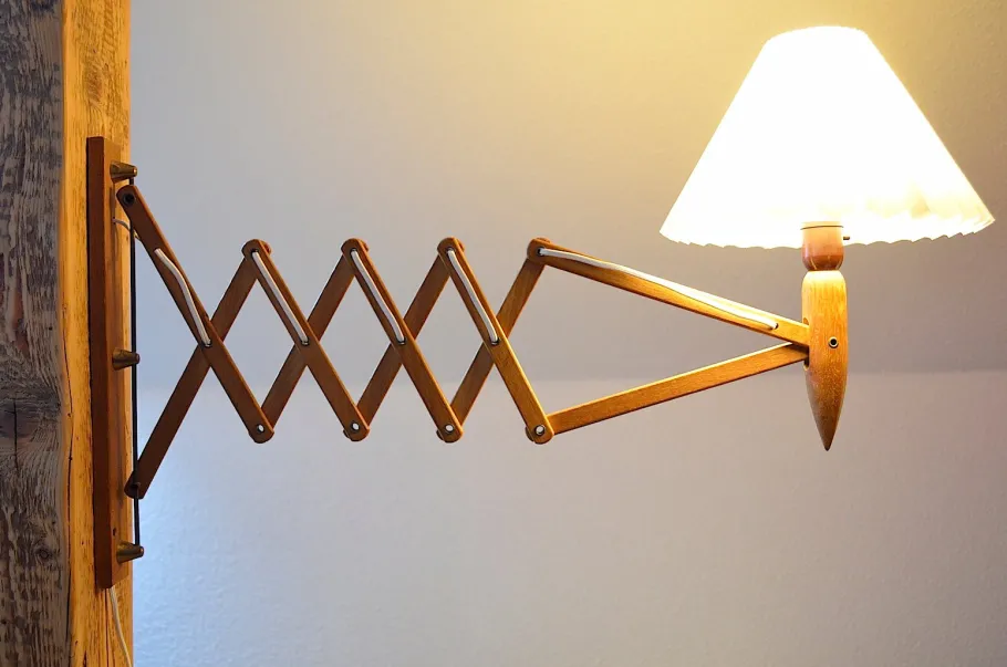 Hot Pamono Teak Sconce by Kaare Klint for Le Klint, 1960s