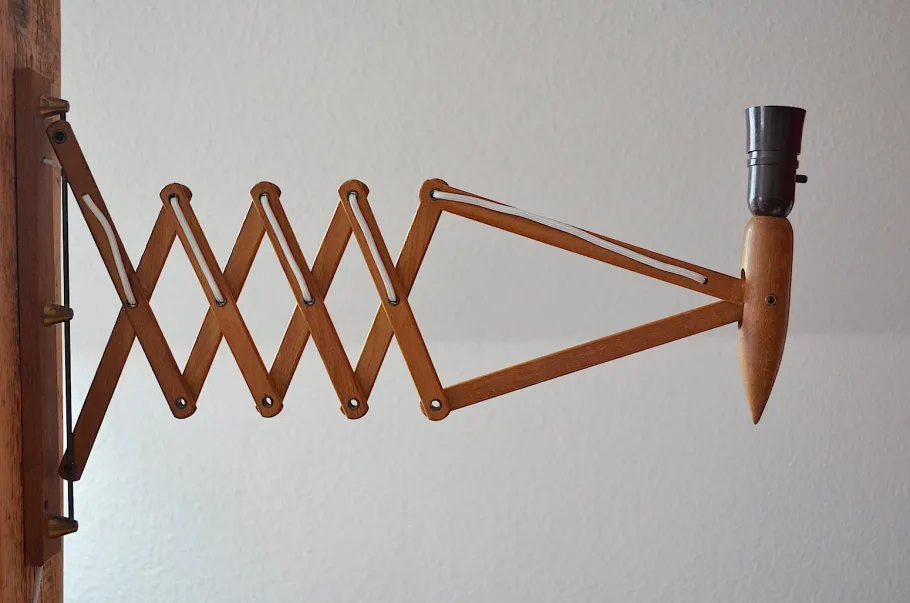 Hot Pamono Teak Sconce by Kaare Klint for Le Klint, 1960s