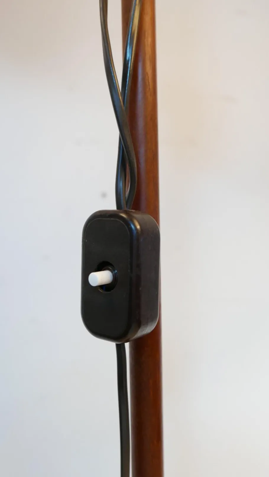 New Pamono Teakwood Double Floor Lamp from Domus, Denmark, 1970s