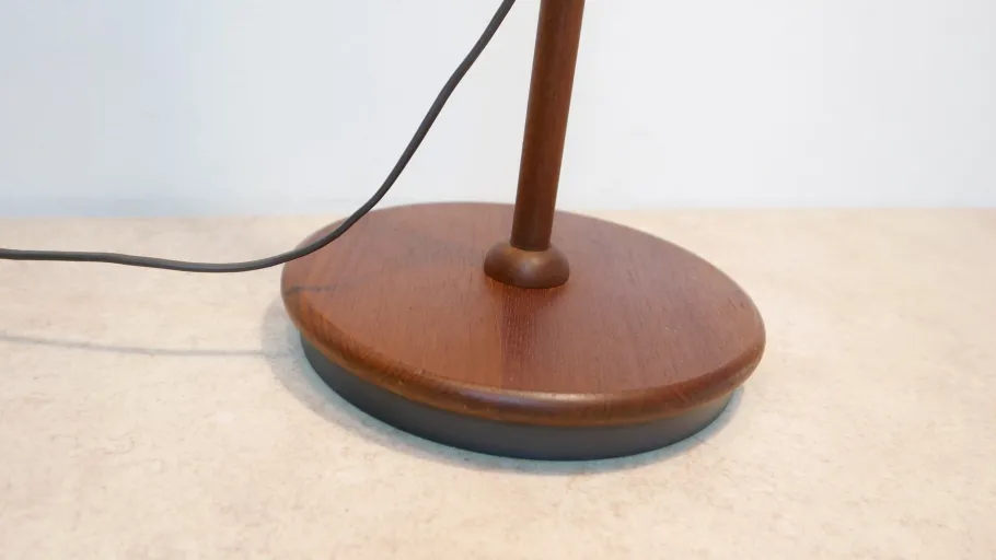 New Pamono Teakwood Double Floor Lamp from Domus, Denmark, 1970s