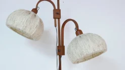 New Pamono Teakwood Double Floor Lamp from Domus, Denmark, 1970s