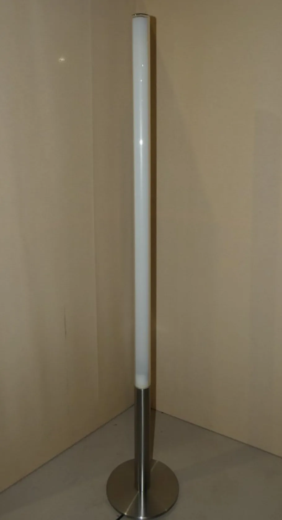 New Pamono Teda Floor Lamp in Steel and Pyrex by Ferdi Giardini for Oluce, Italy, 1990s